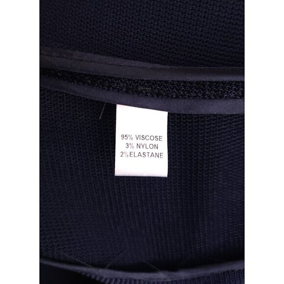 Cushnie Et Otchs Runway Aphrodite High Slit Maxi Skirt 6 Navy New - Picture 15 of 16